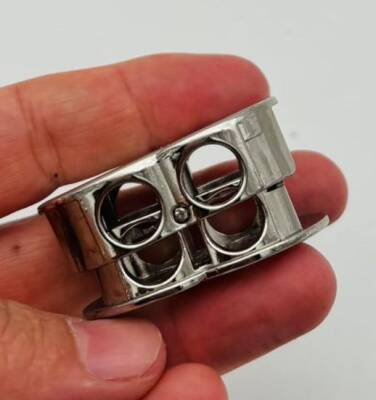 Angel Çanta Aksesuar Gümüş Çift Halka Yaylı Büzgü Aparatı - 3