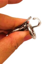 Angel Çanta Aksesuar Gümüş Renk Kilitli Böce 1 Adet - 3