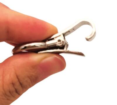 Angel Çanta Aksesuar Gümüş Renk Kilitli Böce 1 Adet - 4