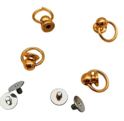 Angel Çanta Aksesuar Light Gold Vidalı Askı Küçük Boy 4 Adet - 3