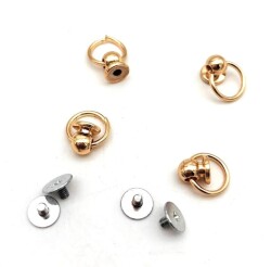 Angel Çanta Aksesuar Light Gold Vidalı Askı Küçük Boy 4 Adet - Angel Çanta Aksesuar