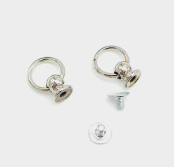 Angel Çanta Aksesuar Gümüş Vidalı Askı Küçük Boy 1 Adet - Angel Çanta Aksesuar