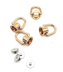 Angel Çanta Aksesuar Light Gold Vidalı Askı Büyük Boy 4 Adet - Angel Çanta Aksesuar