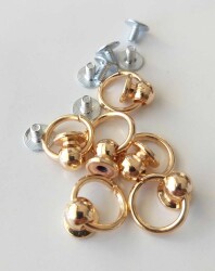 Angel Çanta Aksesuar Light Gold Vidalı Askı Örgü Çanta İçin Küçük Boy 1 Adet - Angel Çanta Aksesuar