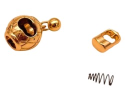 Angel Çanta Aksesuar Light Gold Yuvarlak Yaylı Büzgü Aparatı - 2