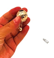 Angel Çanta Aksesuar Light Gold Yuvarlak Yaylı Büzgü Aparatı - Angel Çanta Aksesuar