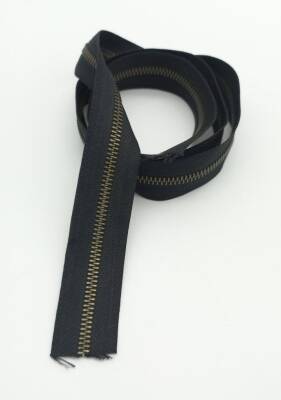 Angel Çanta Aksesuar Ortası Antik Fermuar 100 Cm Siyah Renk - 1