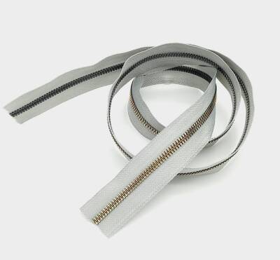 Angel Çanta Aksesuar Ortası Gold Fermuar 100 Cm Açık Gri Renk - 1