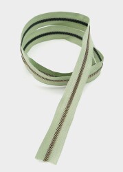 Angel Çanta Aksesuar Ortası Gold Fermuar 100 Cm Açık Yeşil Renk - Angel Çanta Aksesuar