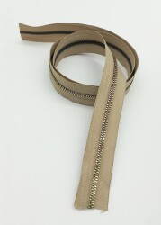 Angel Çanta Aksesuar Ortası Gold Fermuar 100 Cm Bej Renk - Angel Çanta Aksesuar