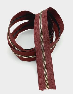 Angel Çanta Aksesuar Ortası Gold Fermuar 100 Cm Bordo Renk - 1