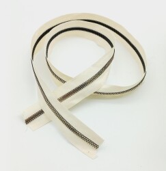 Angel Çanta Aksesuar Ortası Gold Fermuar 100 Cm Krem Renk - Angel Çanta Aksesuar