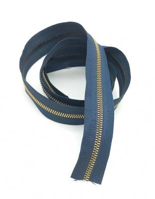 Angel Çanta Aksesuar Ortası Gold Fermuar 100 Cm Lacivert Renk - 1