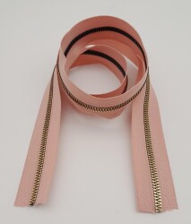 Angel Çanta Aksesuar Ortası Gold Fermuar 100 cm Pudra Renk - 2