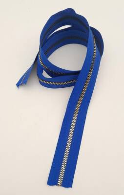 Angel Çanta Aksesuar Ortası Gold Fermuar 100 cm Saks Mavi Renk - 1