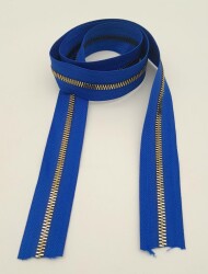 Angel Çanta Aksesuar Ortası Gold Fermuar 100 cm Saks Mavi Renk - 3