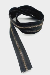 Angel Çanta Aksesuar Ortası Gold Fermuar 100 Cm Siyah Renk - Angel Çanta Aksesuar