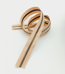 Angel Çanta Aksesuar Ortası Gold Fermuar 100 Cm Somon Renk - Angel Çanta Aksesuar