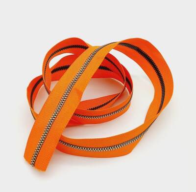 Angel Çanta Aksesuar Ortası Gold Fermuar 100 Cm Turuncu Renk - 1