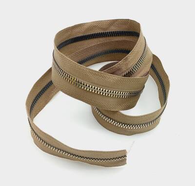 Angel Çanta Aksesuar Ortası Gold Fermuar 100 Cm Vizon Renk - 1