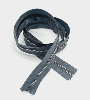 Angel Çanta Aksesuar Ortası Gümüş Fermuar 100 Cm Gri Renk - 1