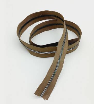 Angel Çanta Aksesuar Ortası Gümüş Fermuar 100 Cm Vizon Renk - 1