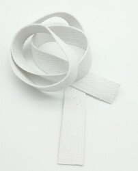 Angel Çanta Aksesuar 3 Cm Pamuklu Kolon 1 Metre Beyaz Renk - Angel Çanta Aksesuar