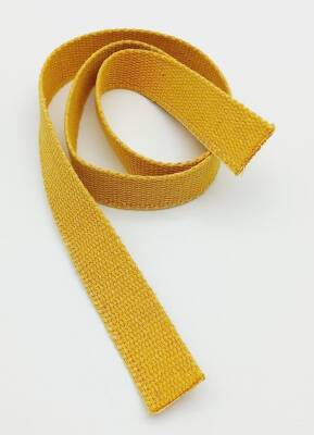 Angel Çanta Aksesuar 3 Cm Pamuklu Kolon 1 Metre Sarı Renk - 1