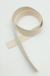 Angel Çanta Aksesuar 3 Cm Pamuklu Kolon 1 Metre Krem Renk - Angel Çanta Aksesuar