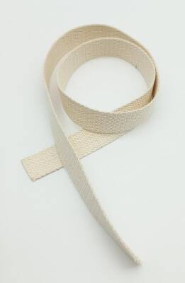 Angel Çanta Aksesuar 3 Cm Pamuklu Kolon 1 Metre Krem Renk - 1