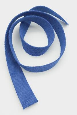 Angel Çanta Aksesuar 3 Cm Pamuklu Kolon 1 Metre Saks Mavi Renk - 1