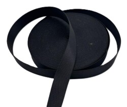 Angel Çanta Aksesuar 3 Cm Polyester Kolon 1 Metre Siyah - Angel Çanta Aksesuar