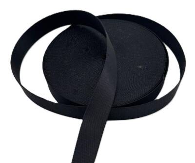 Angel Çanta Aksesuar 3 Cm Polyester Kolon 1 Metre Siyah - 1