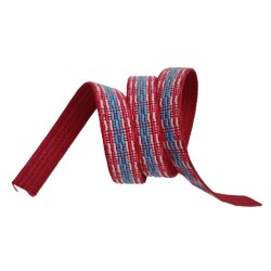 Angel Çanta Aksesuar 3 cm Polyester Kolon Fuşya Mavi 1 Metre - Angel Çanta Aksesuar