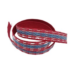 Angel Çanta Aksesuar 3 cm Polyester Kolon Fuşya Mavi 1 Metre - 2