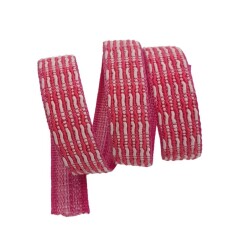 Angel Çanta Aksesuar 3 cm Polyester Kolon Fuşya Pembe 1 Metre - Angel Çanta Aksesuar