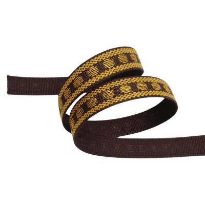 Angel Çanta Aksesuar 3 cm Polyester Kolon Kahverengi Gold Simli 1 Metre - 4