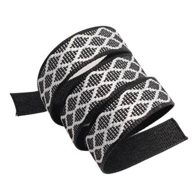 Angel Çanta Aksesuar 3 cm Polyester Kolon Siyah Beyaz Simli 1 Metre - 4