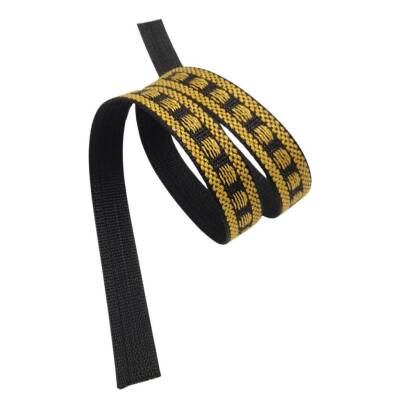 Angel Çanta Aksesuar 3 cm Polyester Kolon Siyah Gold Simli 1 Metre - 3