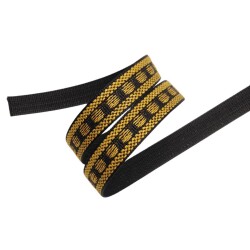 Angel Çanta Aksesuar 3 cm Polyester Kolon Siyah Gold Simli 1 Metre - 4