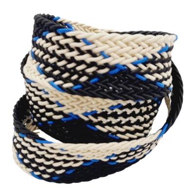 Angel Çanta Aksesuar 3 cm Renkli Supra Örme Kolon 1 metre No:01 - 2