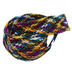 Angel Çanta Aksesuar 3 cm Renkli Supra Örme Kolon 1 metre No:03 - 2