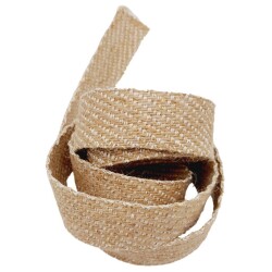 Angel Çanta Aksesuar 3.5 cm Jüt Kolon Gold Simli 1 metre - 3