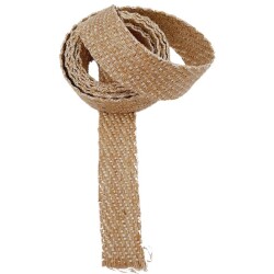 Angel Çanta Aksesuar 3.5 cm Jüt Kolon Gold Simli 1 metre - 2