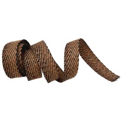 Angel Çanta Aksesuar 3.5 cm Jüt Kolon Renkli Simli 1 metre - Angel Çanta Aksesuar