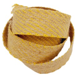 Angel Çanta Aksesuar 3.5 cm Jüt Kolon Sarı Renk 1 metre - 3