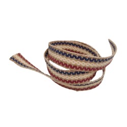 Angel Çanta Aksesuar 4 cm Jüt Kolon Zincir Desen Lacivert Bordo Krem 1 Metre - 2