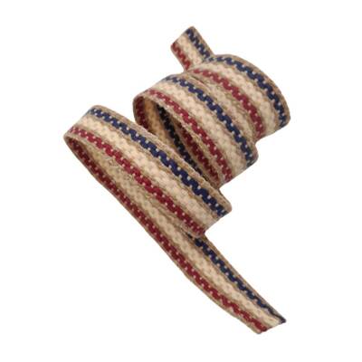 Angel Çanta Aksesuar 4 cm Jüt Kolon Zincir Desen Lacivert Bordo Krem 1 Metre - 3