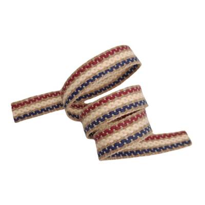 Angel Çanta Aksesuar 4 cm Jüt Kolon Zincir Desen Lacivert Bordo Krem 1 Metre - 4