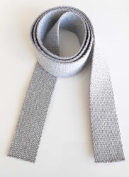 Angel Çanta Aksesuar 4 Cm Pamuklu Kolon 1 Metre Açık Gri - Angel Çanta Aksesuar